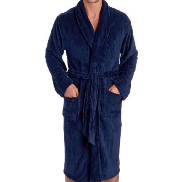 Other - 🌟2xHP🌟NWOT Men’s Izod Plush Velor Bathrobe OS